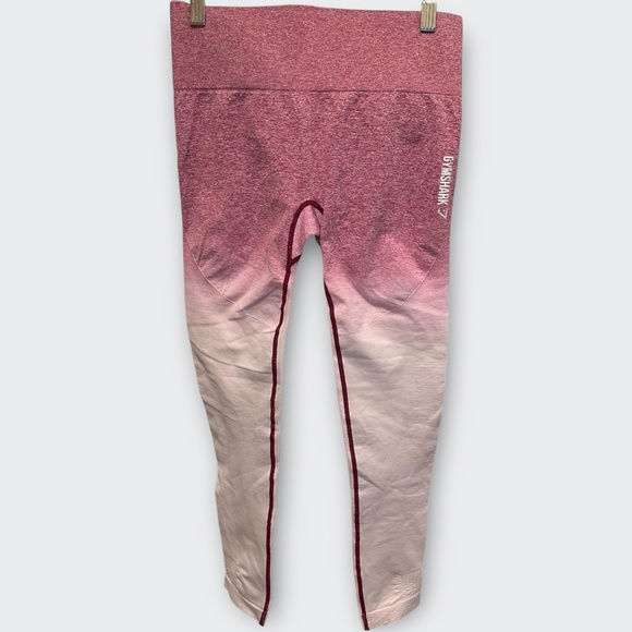 GYMSHARK Adapt Ombre Seamless Leggings Pink Beet S Athleisure Gym Rat Barbicore - Picture 4 of 10